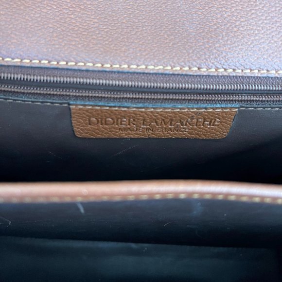 Vintage Didier Lamarthe Brown Leather Crossbody - Picture 9 of 9